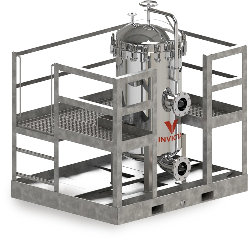 SLV-V30-S6L-150-6FF-V-U rental filtration vessel